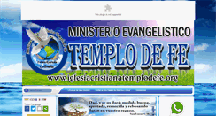 Desktop Screenshot of iglesiacristianatemplodefe.org