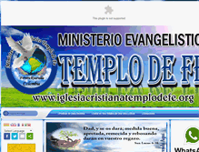 Tablet Screenshot of iglesiacristianatemplodefe.org